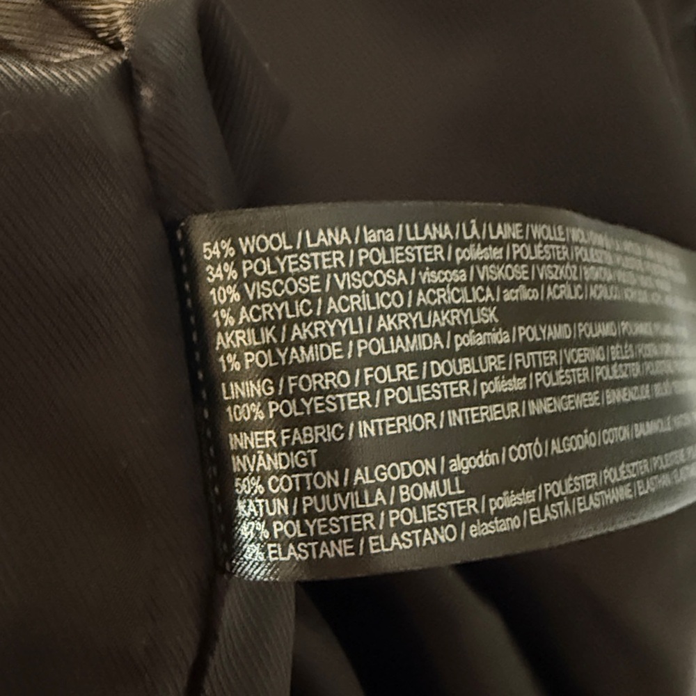 Mango High Neck Wool Blend Coat - Picture 6 of 7
